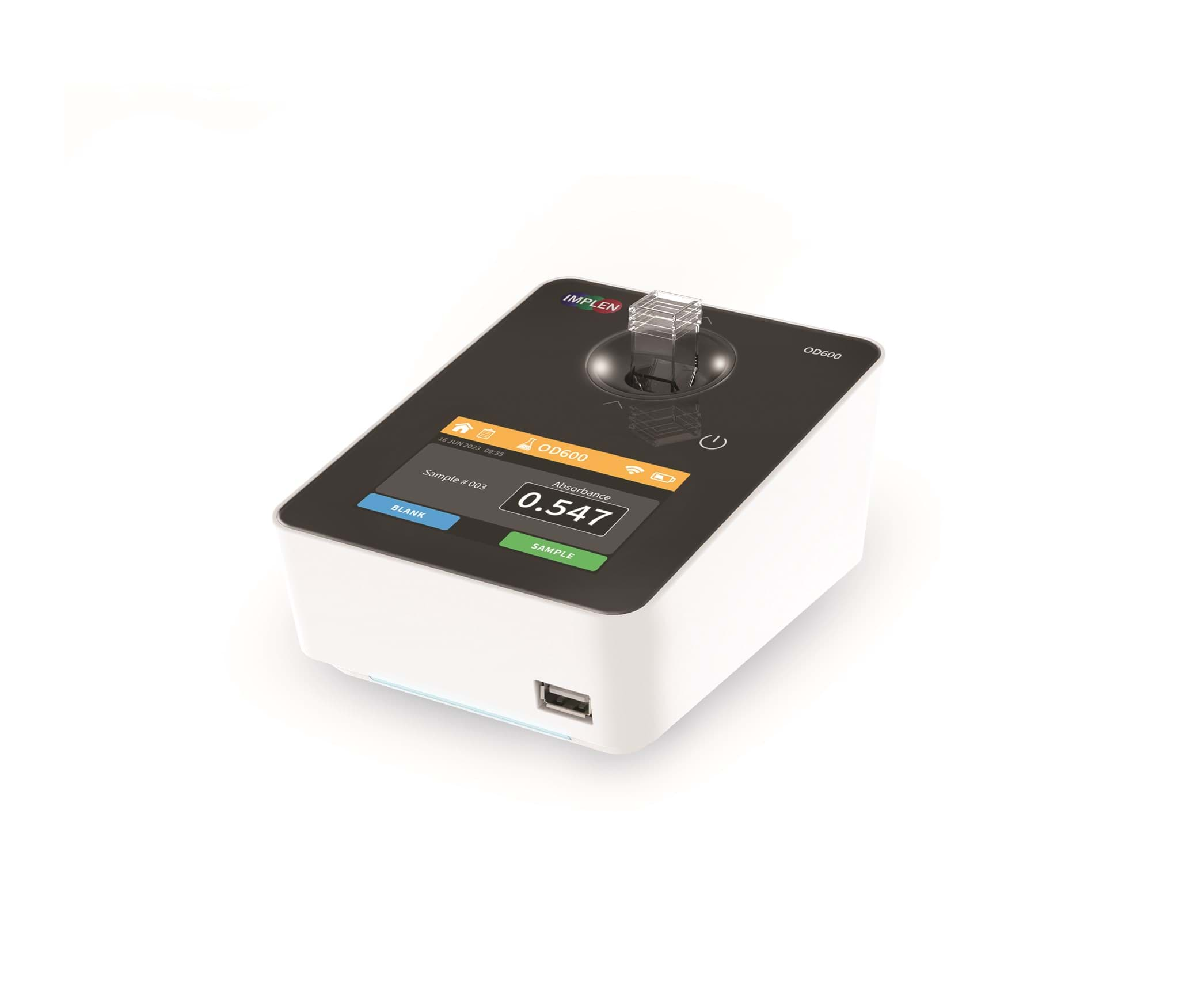 New Implen OD600 now available: Fast and accurate determination of cell density at 600 nm